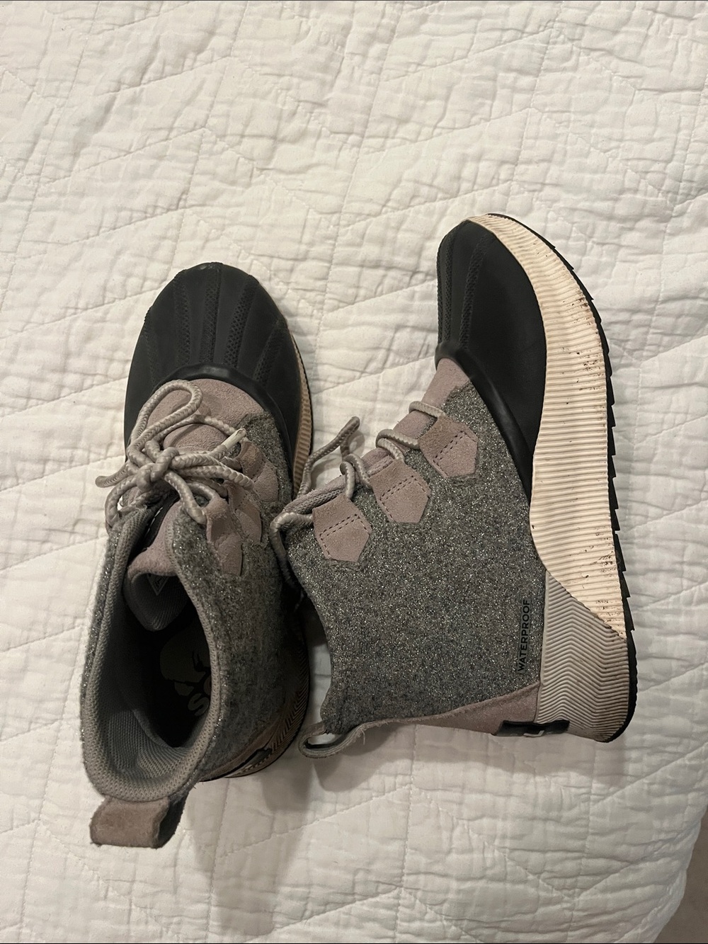 Sorels. Waterproof snow boots